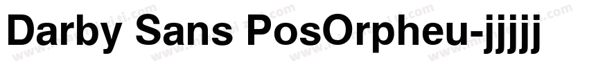 Darby Sans PosOrpheu字体转换